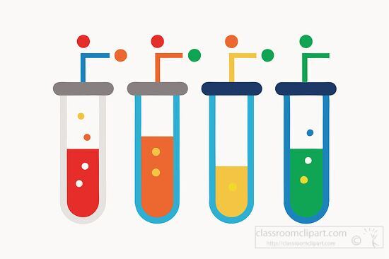 school science experiments using fluid filled test tubes