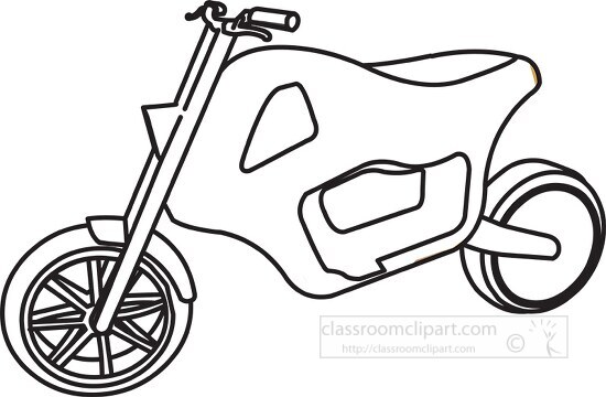scooter black outline clipart 13