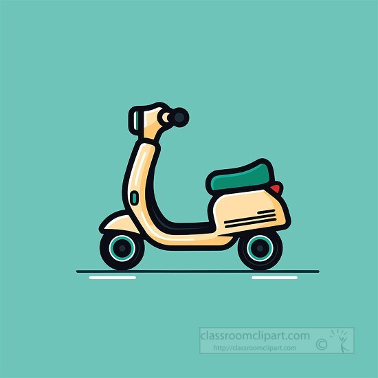 scooter square style clip art