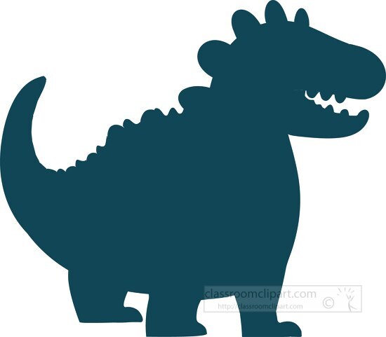 silhouette of a dinosaur on a white background