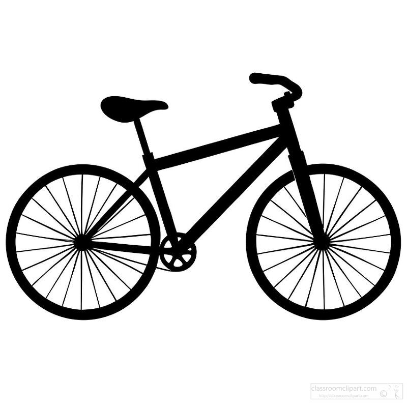 silhouette of a two wheeled bike with a clean design