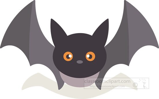 simple flat design of a bat