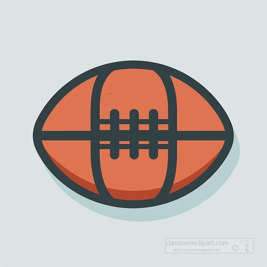 simple illustration of an American football