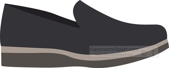 slip on mens shoe with rubber sole clip art