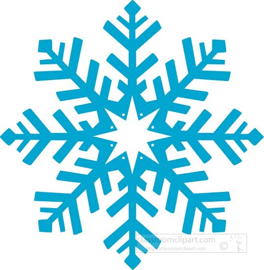 snowflake hexagonal shapes clip art