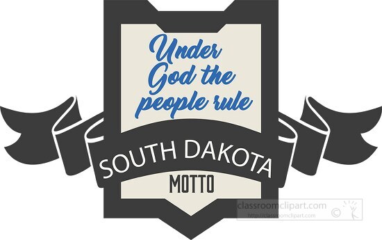 south dakota state motto clipart image