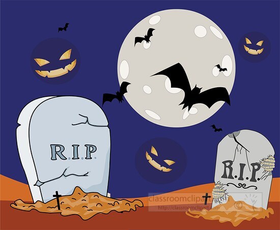 spooky eyes lurking in cemetery bats flying full moon