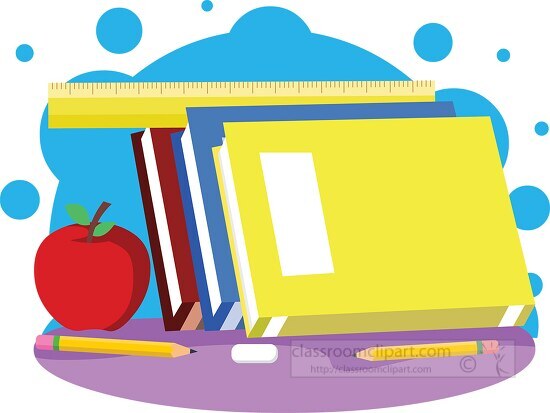stationary back to school clipart
