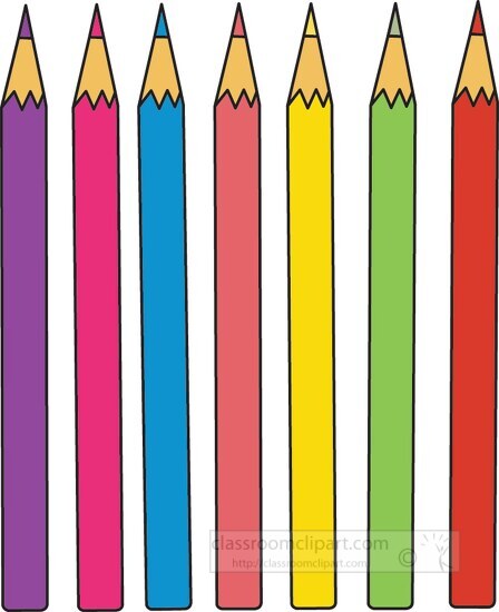 stationary colorful pencils 15c