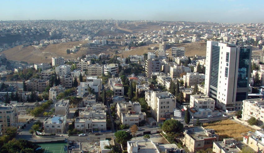 Middle East-Aerial view of Amman