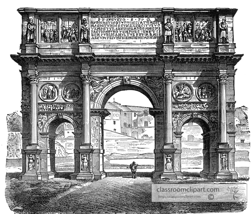 arch of constantine - Classroom Clip Art