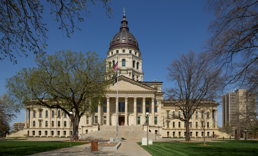 Capitol building locally often called the Statehouse of Kansas i ...