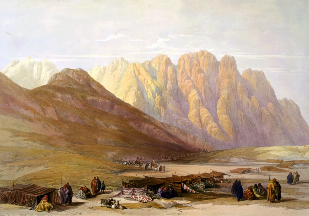 Encampment of the Aulad Sa'id Mount Sinai - Classroom Clip Art