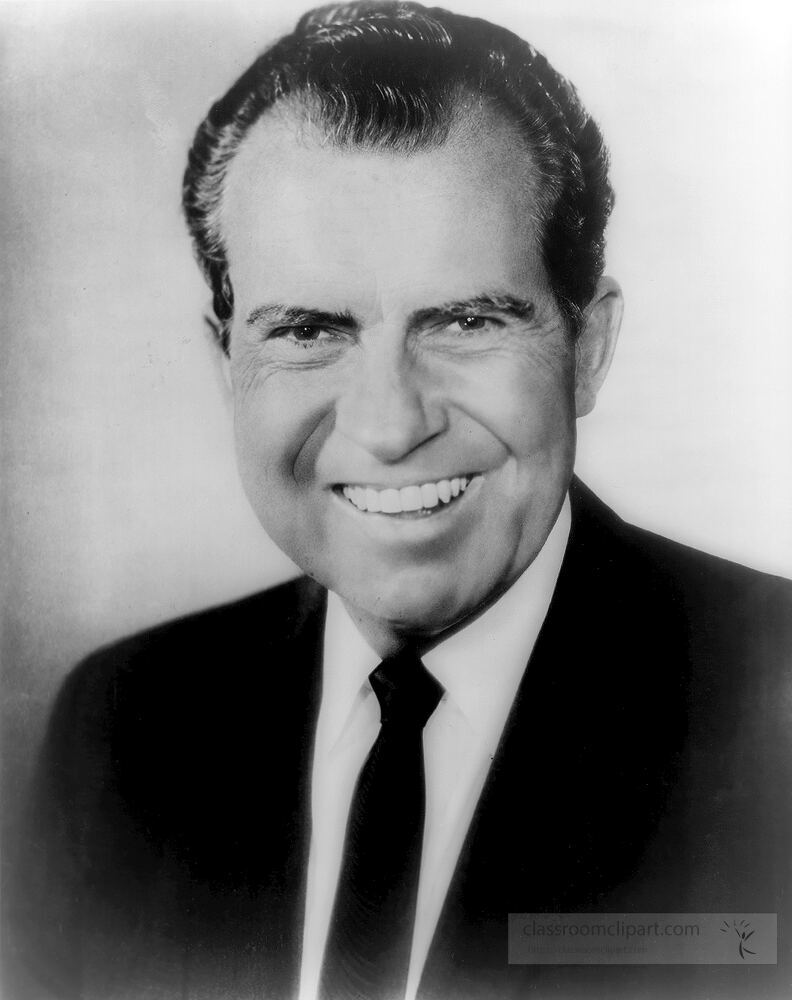 President Richard Nixon - Classroom Clip Art