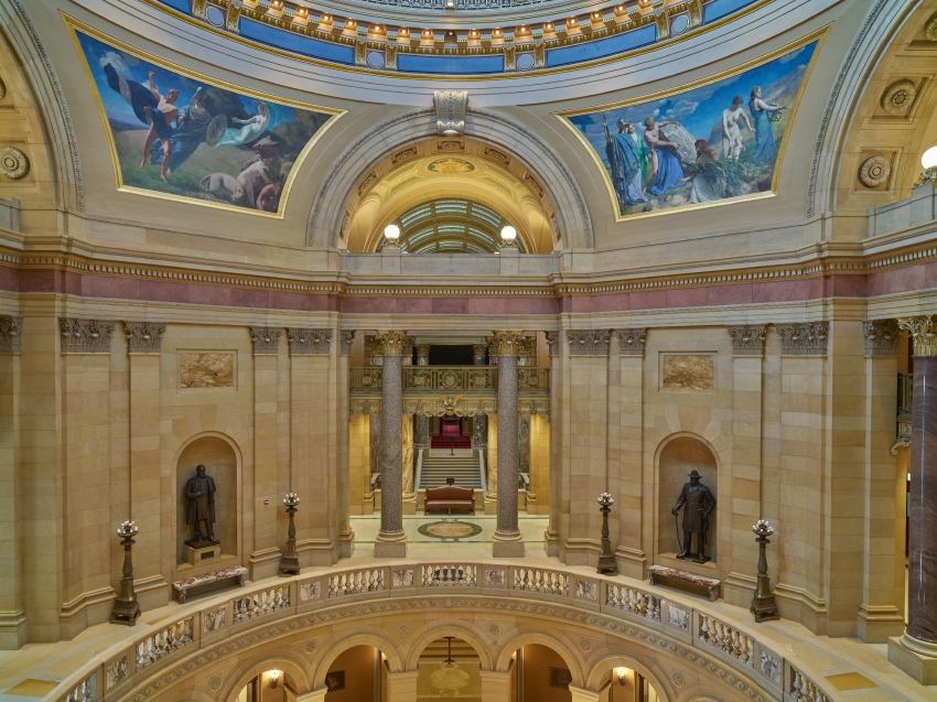 Rotunda of the Minnesota Capitol in St Paul - Classroom Clip Art