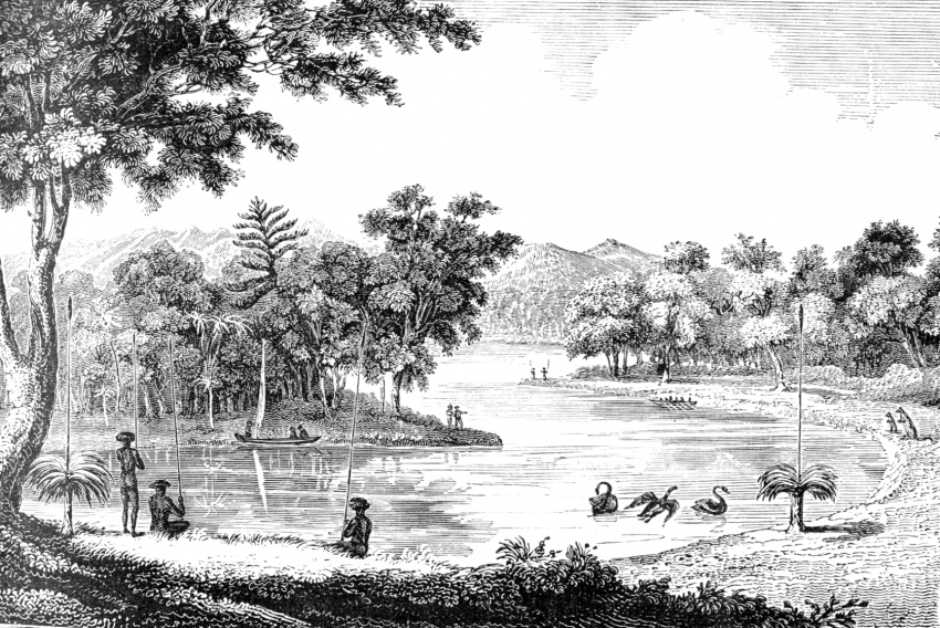 View of Swan River Western Australia Classroom Clip Art