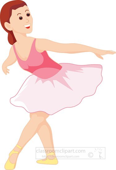 Free ballerina ballet pose with feet and arms in position clipart ...