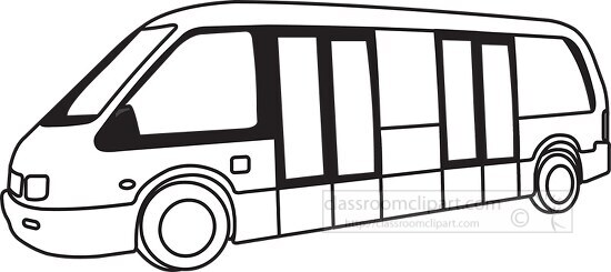 bus black outline clipart 36 - Classroom Clip Art