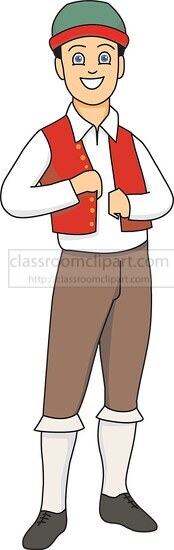 costume man portugal - Classroom Clip Art