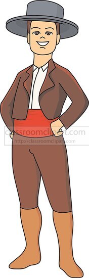 costumes man spain - Classroom Clip Art