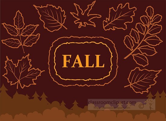 fall leaves banner clipart - Classroom Clip Art