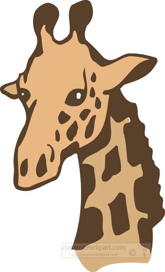 Giraffe Clipart-giraffe head clipart
