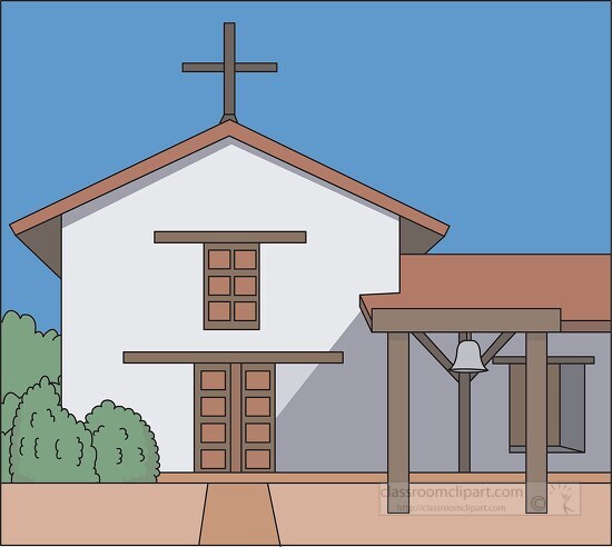 mission san francisco solano founded in 1823 clipart - Classroom Clip Art