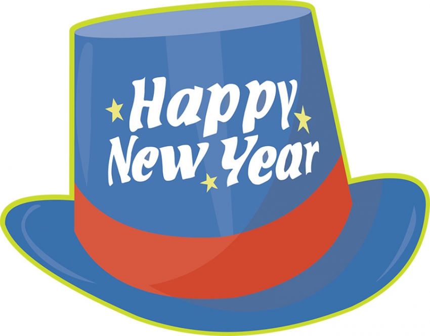 new year hat Classroom Clip Art