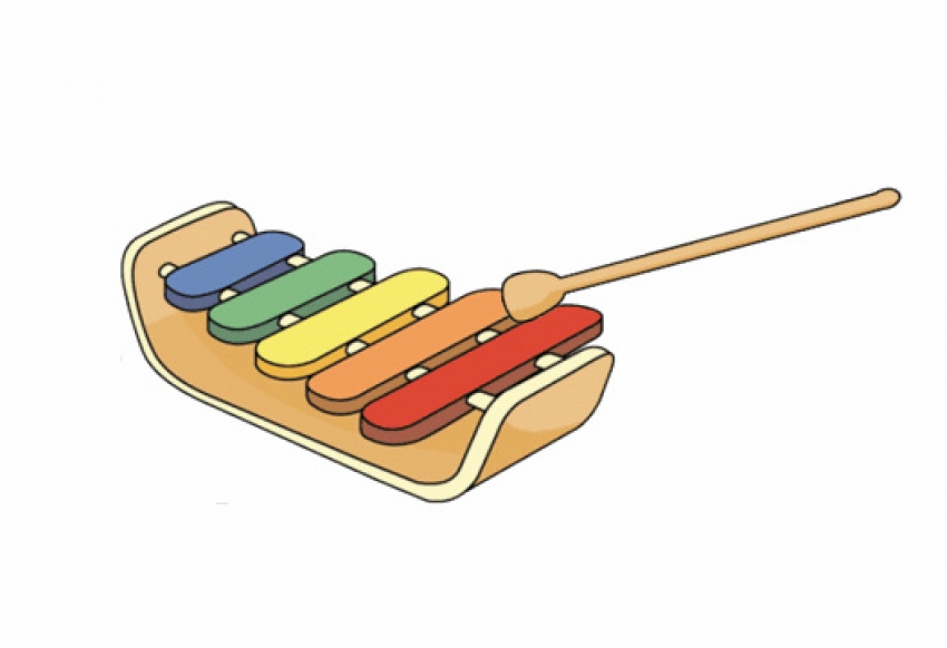 playing xylophone_animation Classroom Clip Art