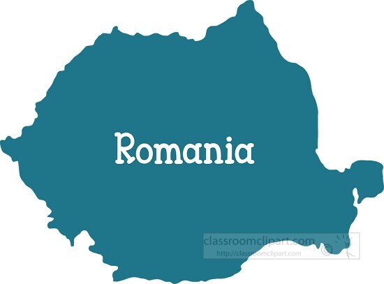 romania color map - Classroom Clip Art