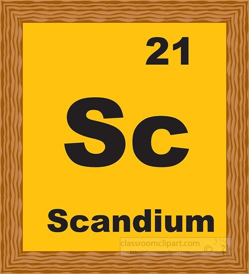 scandium periodic chart clipart - Classroom Clip Art