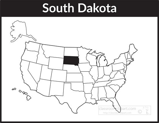 south dakota state license plate with motto clipart Classroom Clipart
