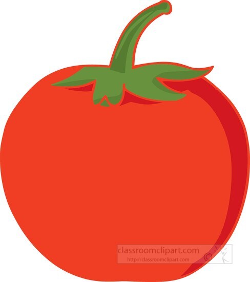 Tomato Cartoon Vegetable Fruit Classroom Clip Art 3990