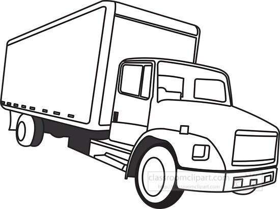 truck black outline clipart 28 - Classroom Clip Art