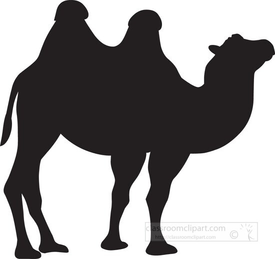 Camel Clipart - ne humped dromedary camel