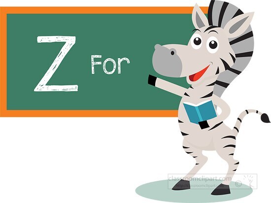 zebra character teaching in the classroom