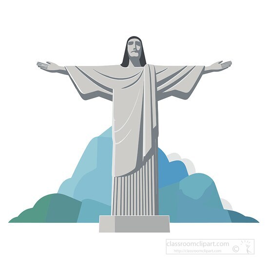 stylized graphic of the christ the redeemer