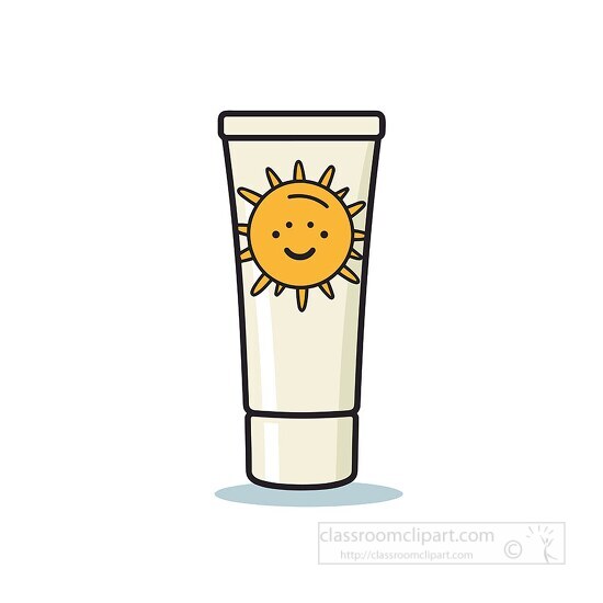 sunscreen lotion clip art