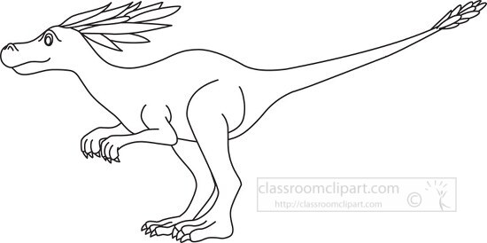 syntarsus black outline clipart 52