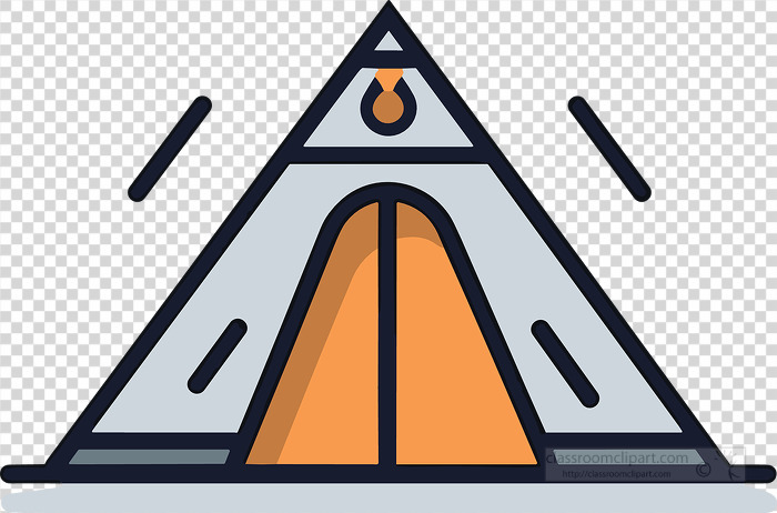tent icon style transparent png