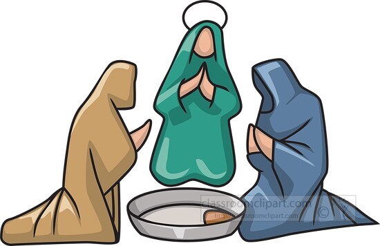 three wise men christmas clipart
