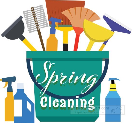 time for spring cleaning clipart