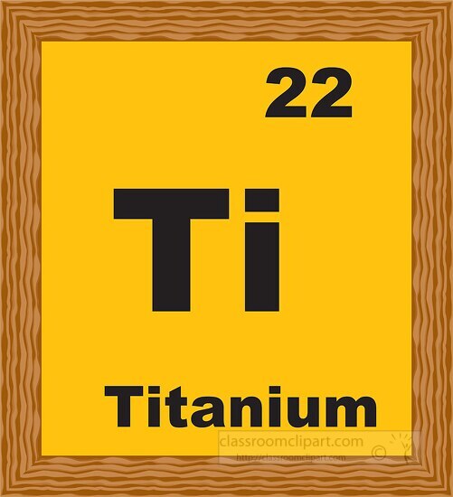 titanium periodic chart clipart