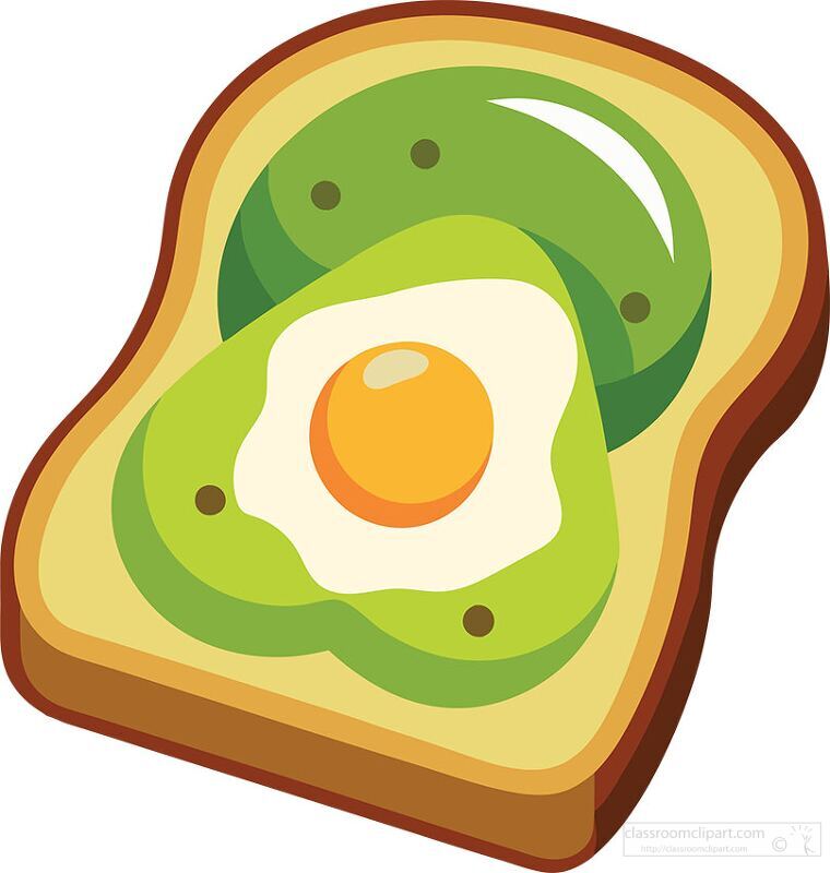 toast with avocado and egg