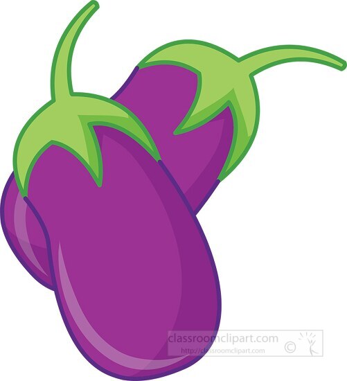 two eggplant clipart 7254