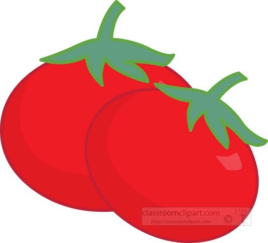 two tomatoes clipart