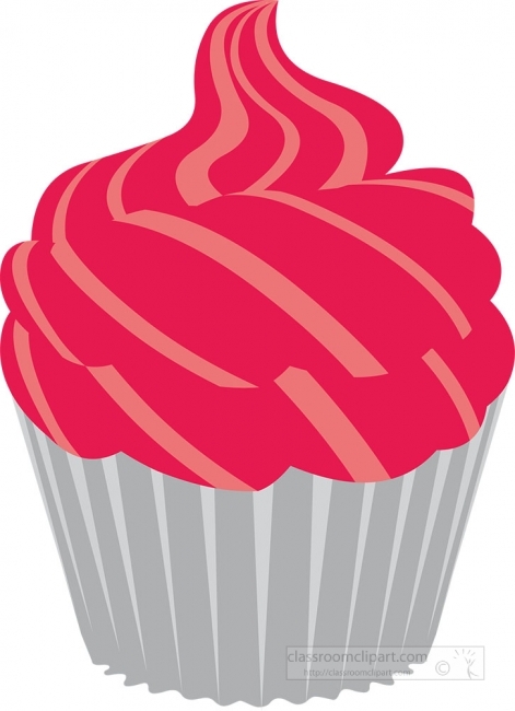 two types of chocolate cup cake gray color clipart