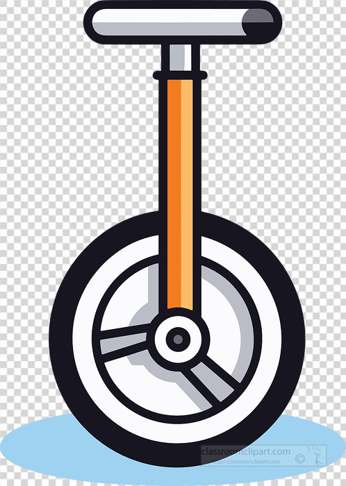 unicycle icon style clipart 2 transparent