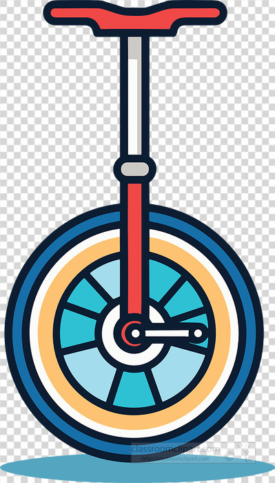 unicycle icon style clipart transparent