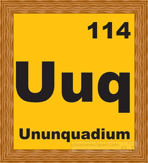 ununquadium periodic chart clipart